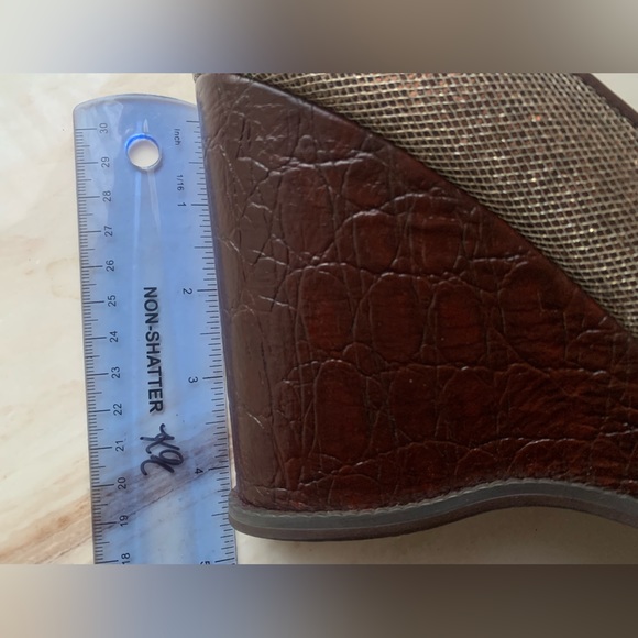 NEW Linea Paulo Jimmie Bronze/Gold Peep Toe Wedges, Size 9 - Picture 10 of 10